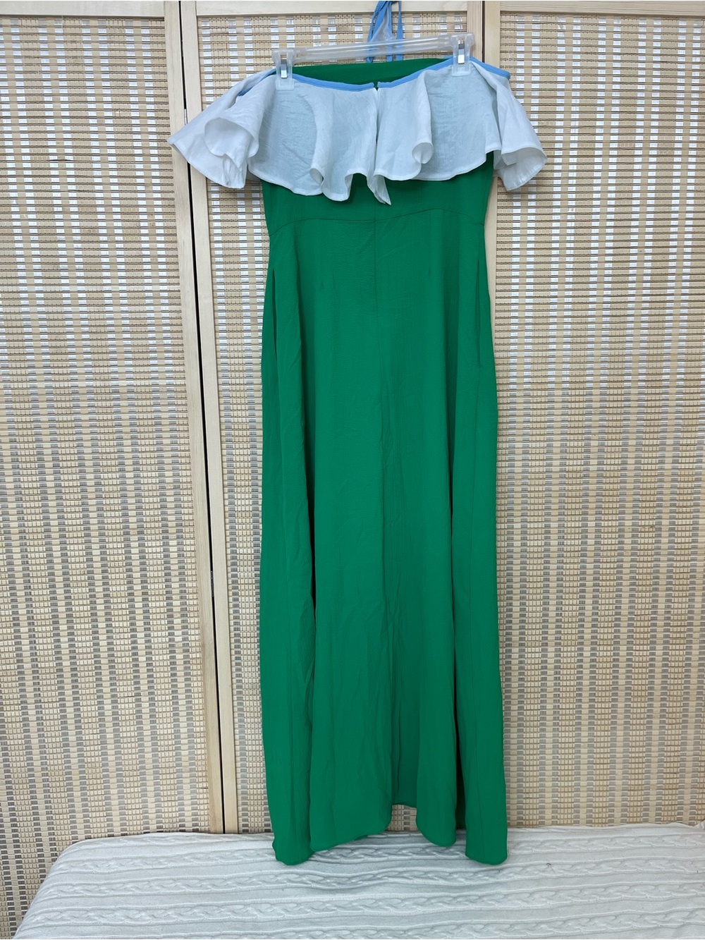 New halter ruffle maxi dress
